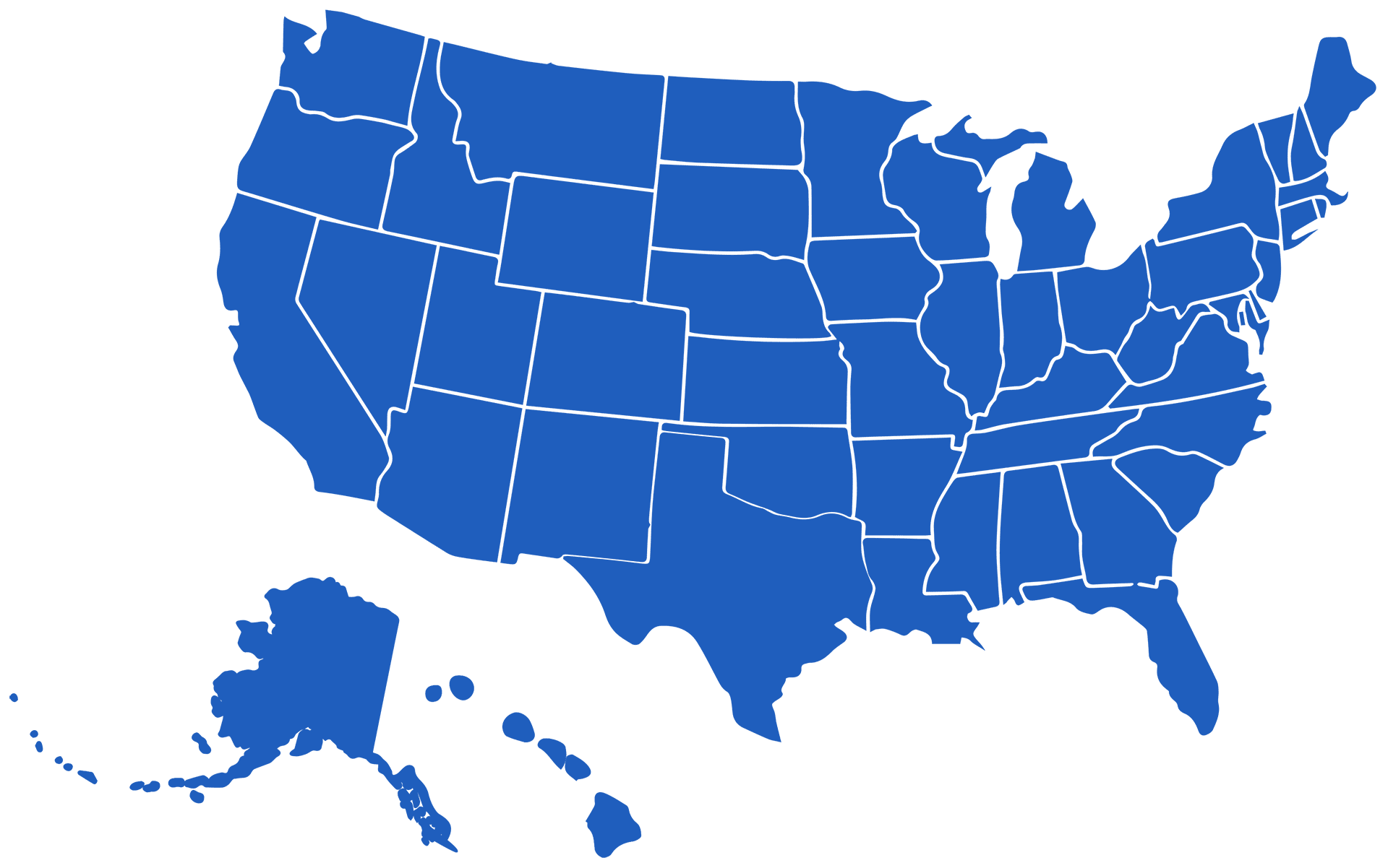 Blue-USA-Map