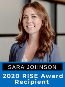 Awards - 2020 RISE Award Recipient Sara Johnson