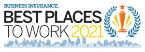 Awards - Business Insurance Best Place To Work 2021